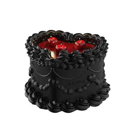 Свеча восковая UPKO Midnight Sweetie низкотемпературная, черная, 270 гр Sex Aura Киев