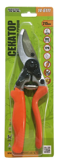 MASTERTOOL Секатор садовий MASTERTOOL з поворотною ручкою 215 мм змінне лезо SS 14-6111 Коломия - фото 2