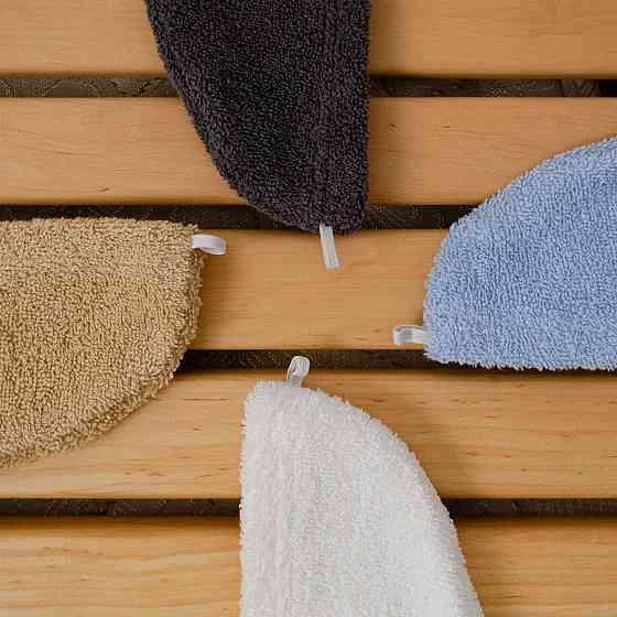 Полотенце для волос тюрбан махровый YouStar 75х26 см 100% Хлопок 400г/м2 (Бежевый) Сумы