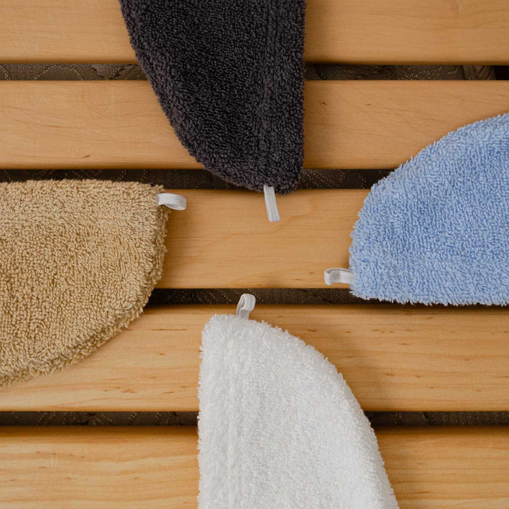 Полотенце для волос тюрбан махровый YouStar 75х26 см 100% Хлопок 400г/м2 (Бежевый) Сумы - изображение 4