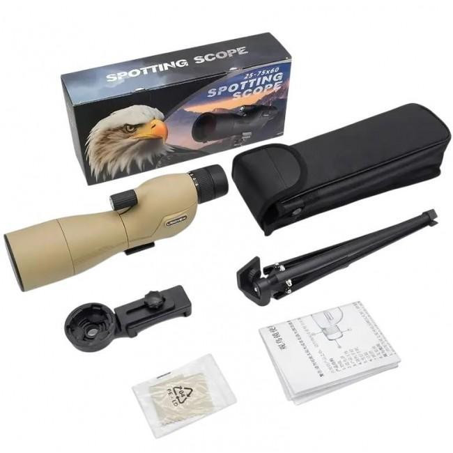 Монокуляр 10x/12x с широким углом обзора, влагозащитой и штативом для наблюдений в любых условиях Одесса - изображение 1