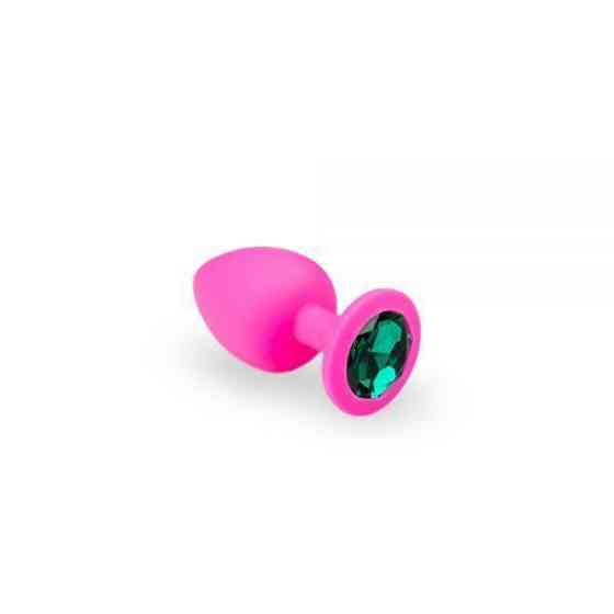 Анальна пробка, Pink Silicone Emerald, M Sex Aura Київ