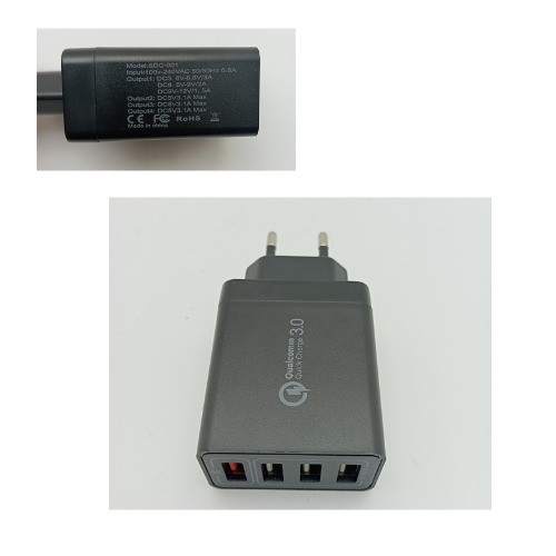 Адаптер живлення QC3.0 4*USB Луцк - изображение 1