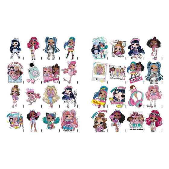 Раскраска со стикерами 