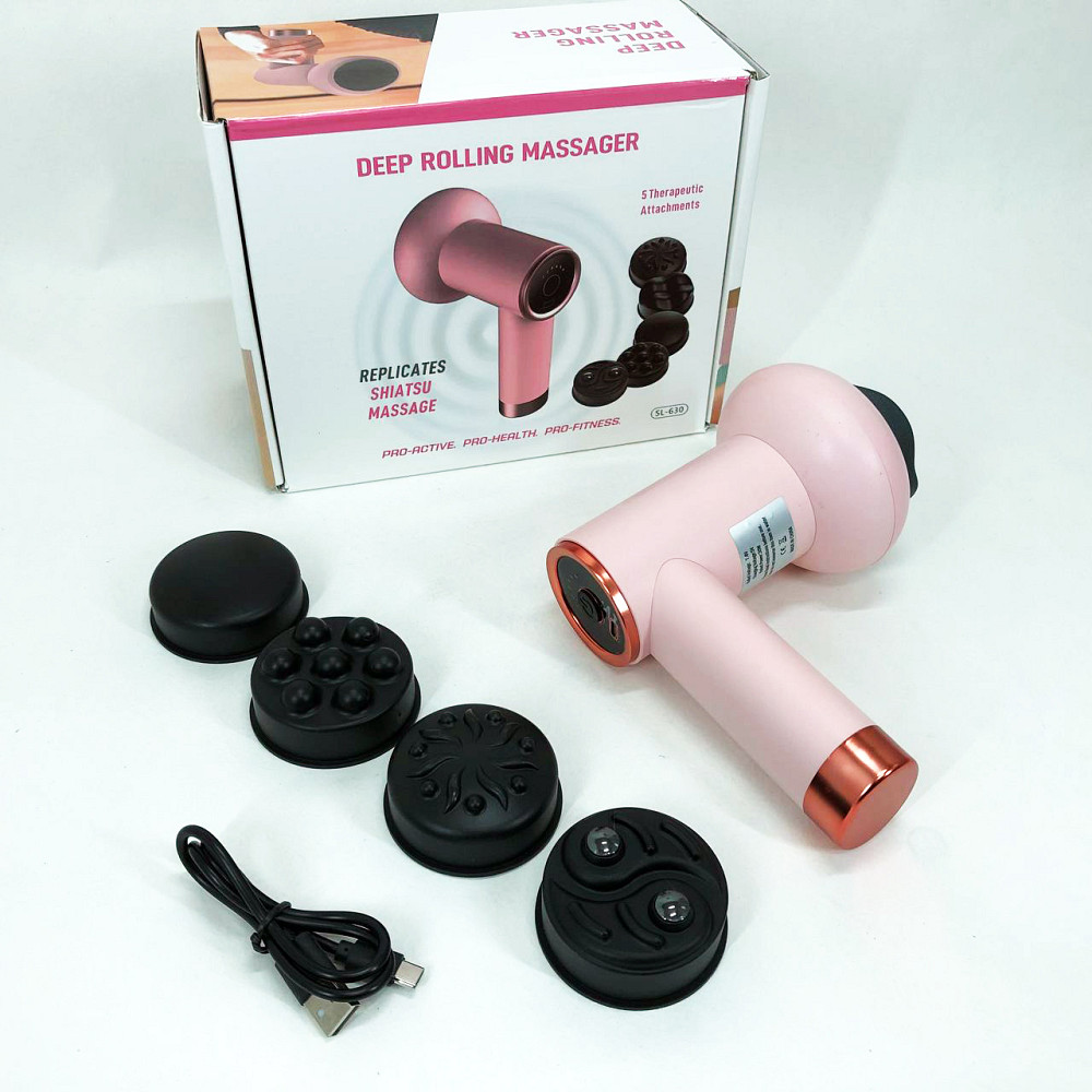 Массажер от сети для снятия напряжения Deep Rolling Massager, Спортивный массажер для спины DI-96 Львов - изображение 9