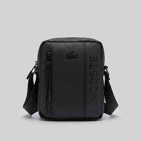 Чоловіча барсетка, сумка Lacoste, Лакоста (82410) чорна Київ