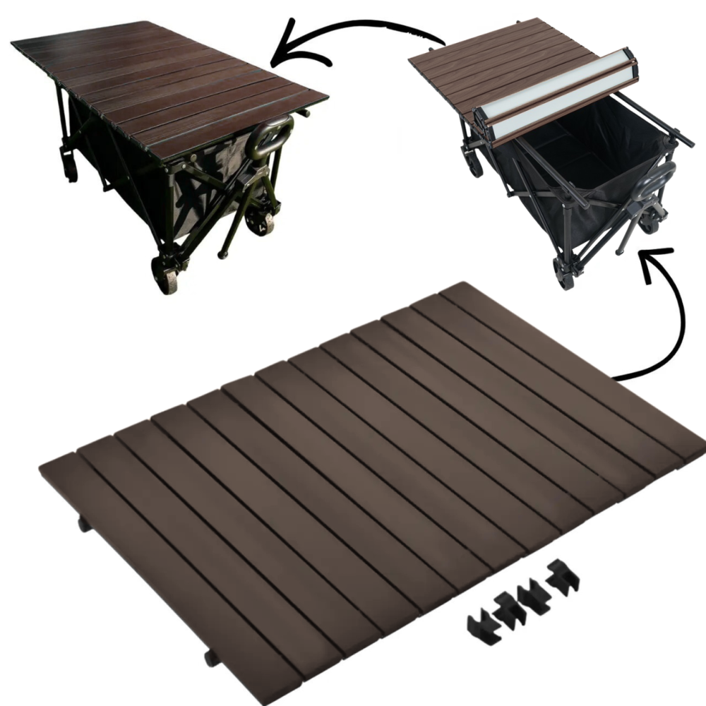 Набір візок з стільницею 78х45см складні для кемпінгу перевезення речей, багатоцільовий об'єм 68,5 л для походів на природу Кам'янець-Подільський - фото 15