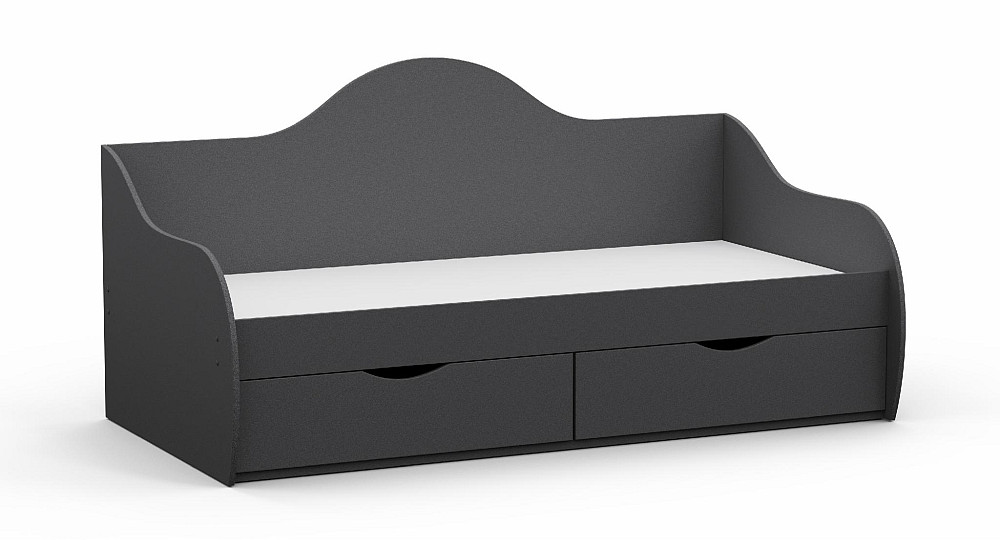Ліжко односпальне L-4, Антрацит, 1932х1000х954 Львів - фото 1