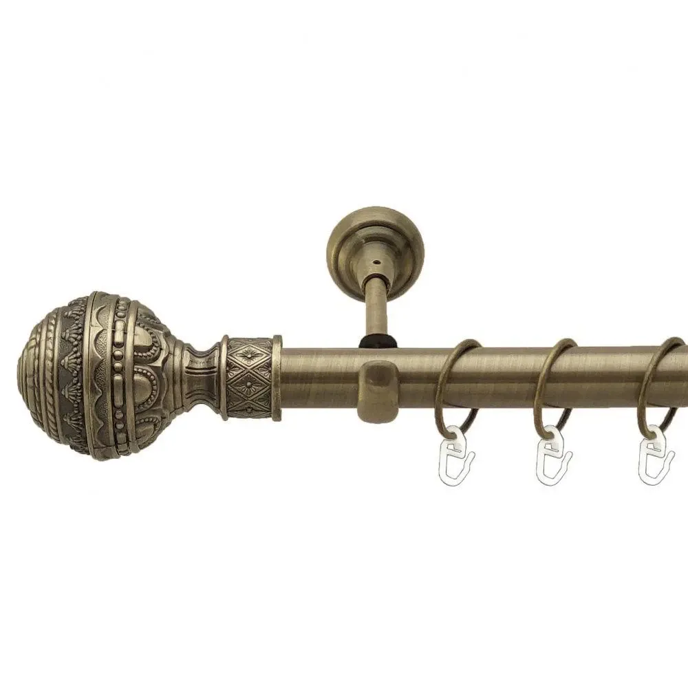 Карниз Orvit Арабеска металевий однорядний відкритий Антик 25 мм 300 см (4223933) Львов - изображение 1