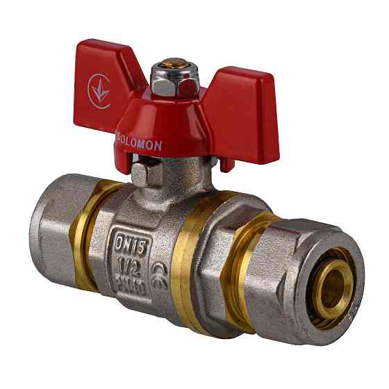 Кран кульовий для металопластика SOLOMON 16х16 B1182 Київ