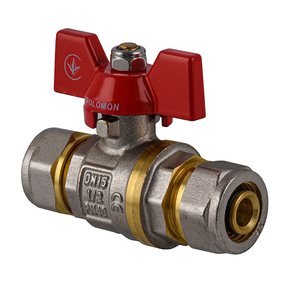 Кран кульовий для металопластика SOLOMON 16х16 B1182 Тернопіль - фото 3