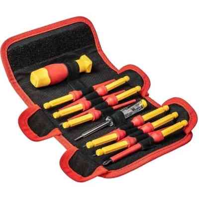 Набор отверток Neo Tools диэлектрическая ьитодержатель 1/4", 10 сменных вставок для р (01-308) Винница