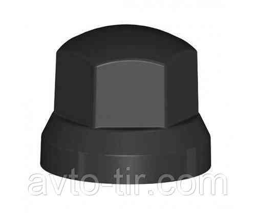 Ковпачок пластиковий на гайку низький 33 мм чорний Луцьк