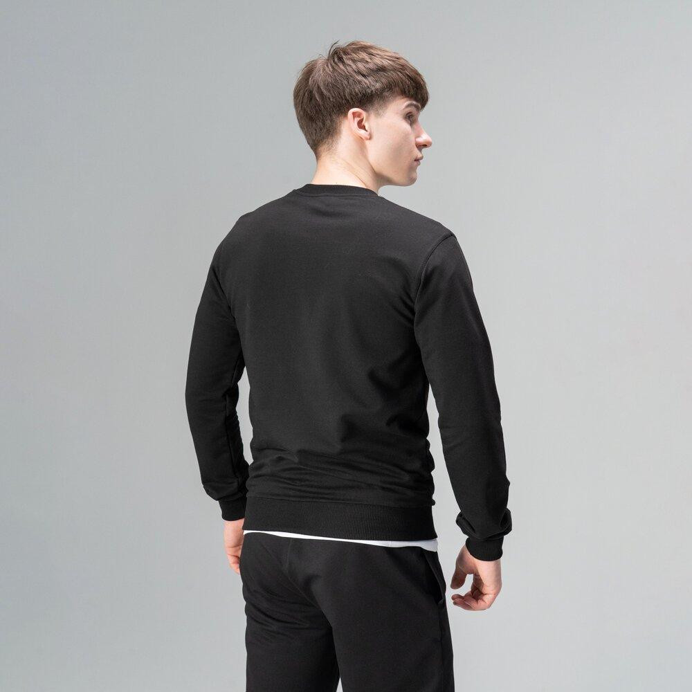 Свитшот мужской однотонный чёрный Pobedov 001 Киев - изображение 14