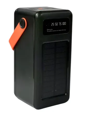 Зовнішній акумулятор (power bank) 80000мАг 8Вт Solar для зарядки пристроїв, з сонячною батареєю Київ - фото 2