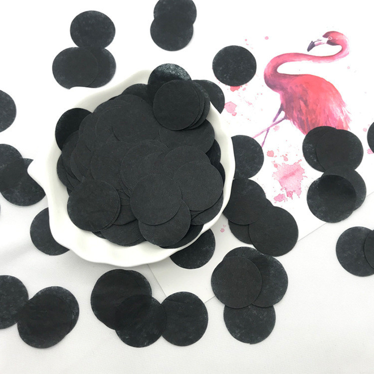 Конфетти кружки из бумаги 10 г 25 мм черный Киев - изображение 1