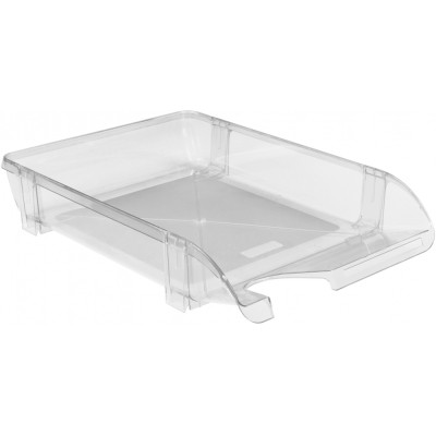 Лоток для паперів Economix горизонтальний пластик, прозорий (E31801-00) Вінниця - фото 1