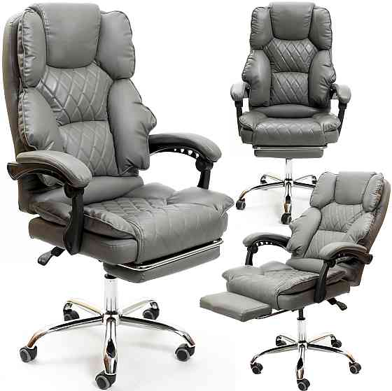 Кресло офисное Diego Comfort Pro серое Киев