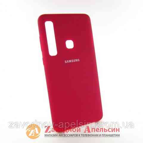 Samsung A9 2018 чохол мікрофібра Silicone cover marsala Одеса