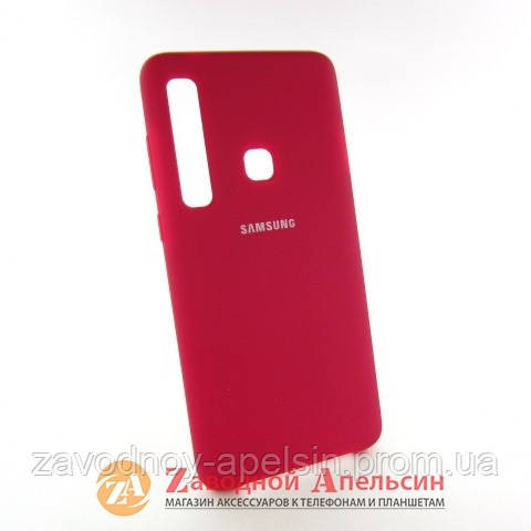Samsung A9 2018 чохол мікрофібра Silicone cover marsala Одеса - фото 1