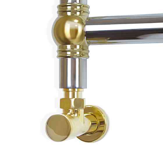 Кран кутовий для сушарок для рушників Raftec 1/2"х1/2" подовжений, золото, 2 шт. Київ