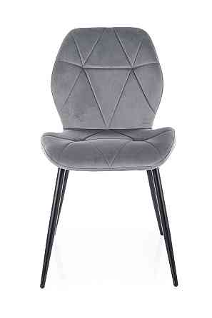 Стілець RICK VELVET чорний каркас/сірий BL.14 Київ