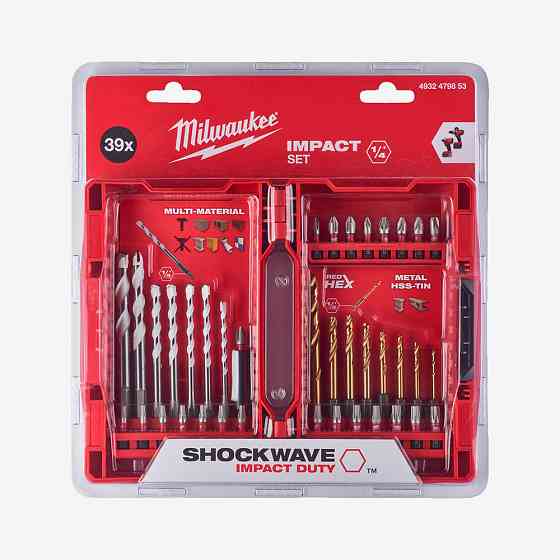 Набор бит и сверл ShW HEX / RedHEX HSS-G TiN MILWAUKEE, (39шт)_2 Одесса