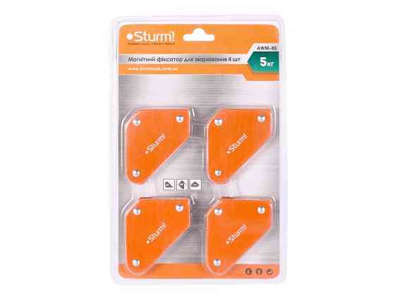 Магнітний фіксатор для зварювання 5 кг 45°/90°/135° Sturm AWM-45 (читувати опис) Рівне