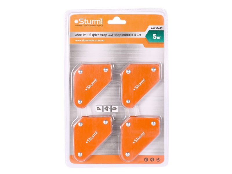 Магнітний фіксатор для зварювання 5 кг 45°/90°/135° Sturm AWM-45 (читувати опис) Рівне - фото 1