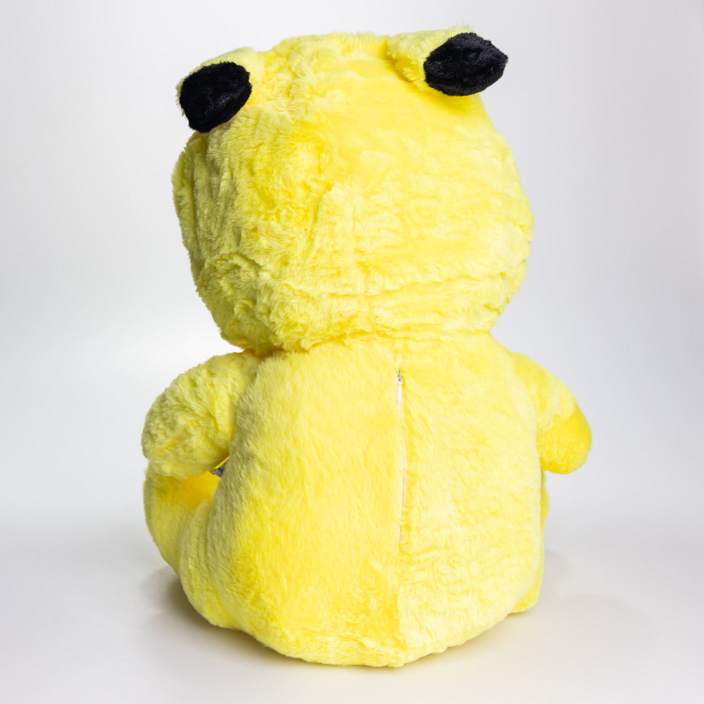 Мягкая игрушка-плед,подушка 3 в 1 Мишка Тедди в костюме Пикачу плед в игрушке 40×35×15 (см) детский плед игрушка Желтый 520-2Y SBR Киев - изображение 5