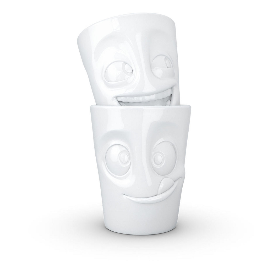 Набор чашек Tassen Смех и Вкусняшка (2 чашки по 350 мл) фарфор Белый Киев - изображение 4