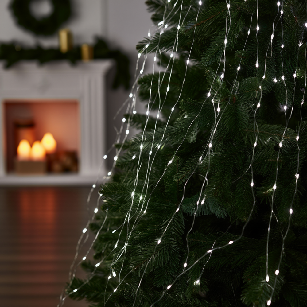 Гірлянда "Конський хвіст" 3 м, 600 LED, біла Київ - фото 5