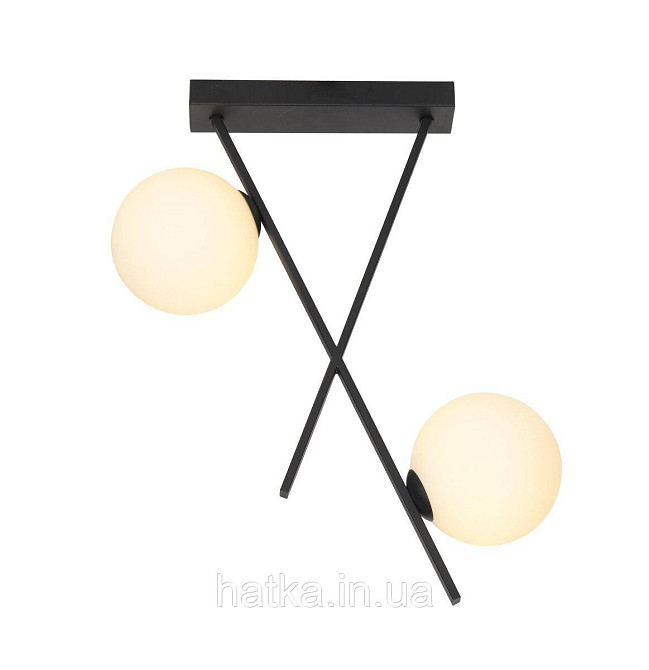 Люстра декоративна VALESO BC84017-2 BK на 2 плафони Київ - фото 1