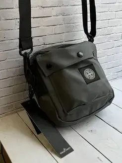 Сумка через плечо Stone Island 16x16 черный Серый Запорожье - изображение 6