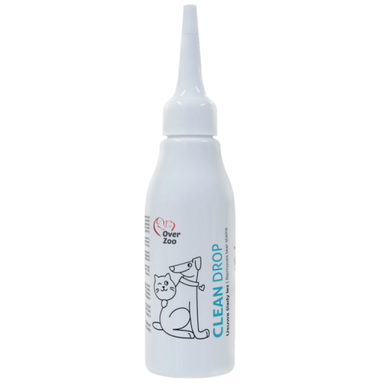 Жидкость для удаления следов слез Over Zoo Clean Drop для собак и кошек флакон-капельница 60 мл Винница