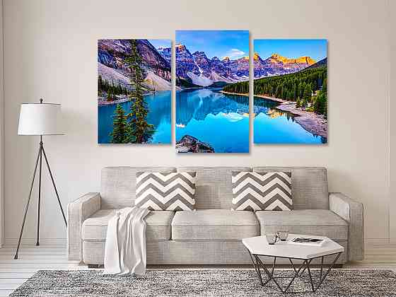 Модульна картина у вітальню/ спальню  Гірський пейзаж   Art-552_3 100x150 см Київ