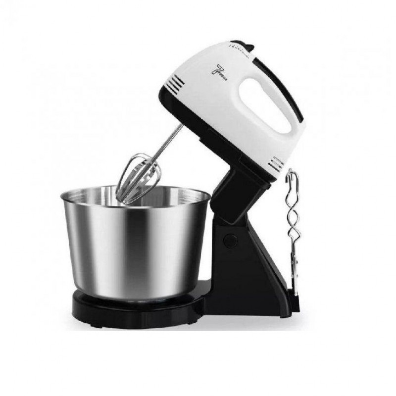 DOMOTEC міксер R6637W з 2л чашею/метал, 250 Вт, 7 швидкостей, з 2 вінчиками і 2 гаками для тіста Одеса - фото 2