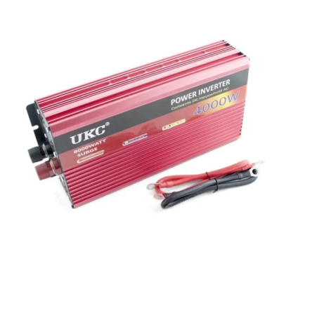 Інвертор UKC AR-4000W 12V–220V із зарядкою АКБ 10A та плавним пуском, перетворювач напруги Одеса