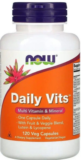 Вітаміни та мінерали Now Foods Daily Vits 120 вег капс Київ - фото 1