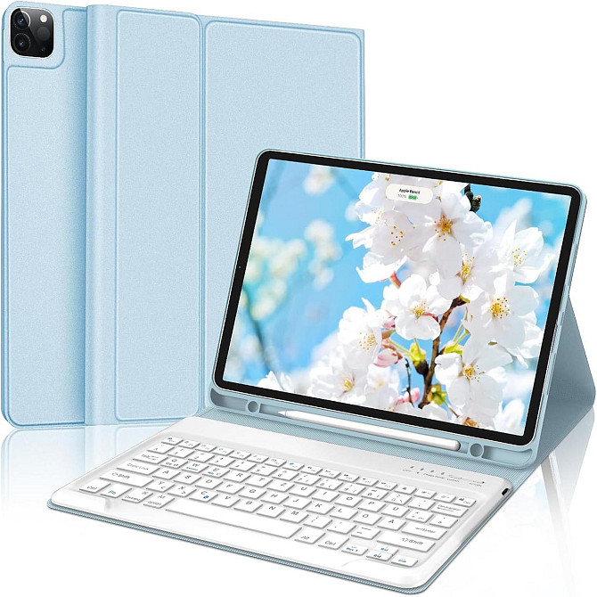 Защитный чехол-клавиатура для iPad Air 13 Inch M2 / iPad Air 2024 / iPad Pro 12,9 дюймов (6-го, 5-го Днепр - изображение 1