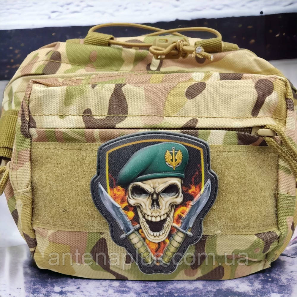 Череп беретний знак Морська піхота об'ємний шеврон / патч Київ - фото 3