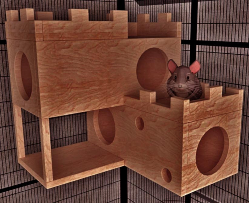 Домик для шиншиллы 