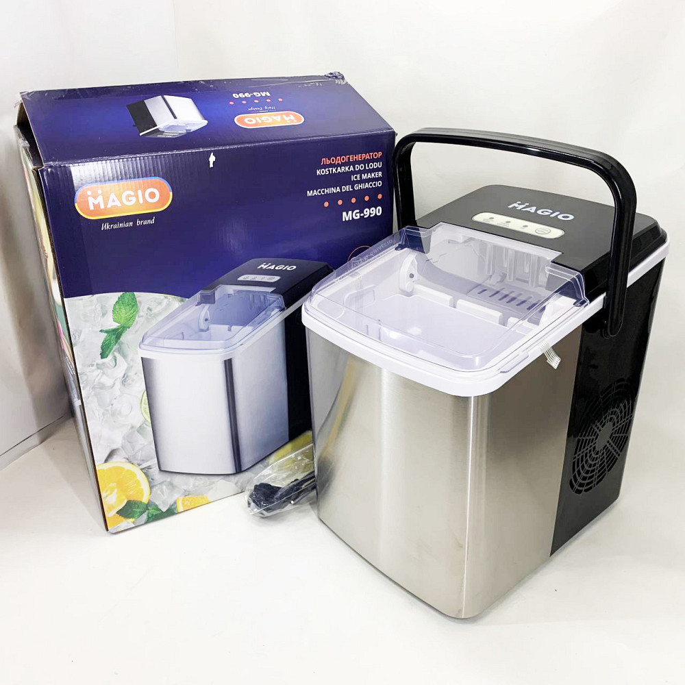 Машина для производства гранулированного льда Magio MG-990 120 Вт 12 кг, Генератор кубикового льда ZQ-60 Львов - изображение 10