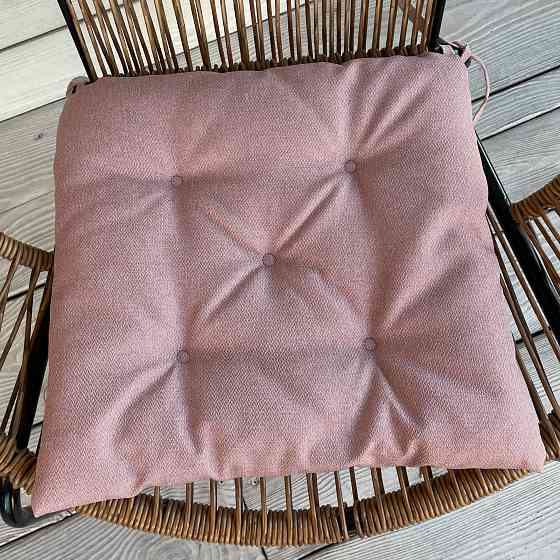 Подушка для стільців (38x38х5 см) Decorator Мальмо колір пудровий 84-111 Київ