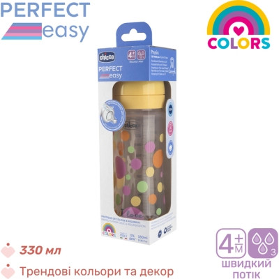 Пляшечка для годування Chicco Perfect Easy силіконова, від 4 міс. швидкий потік 330 мл (20245.10) Вінниця - фото 5