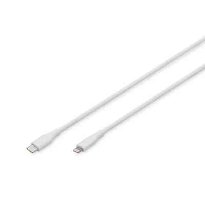 Дата кабель USB-C to Lightning 2.0m USB 2.0 60W silicone white Digitus (AK-600110-020-W) Винница