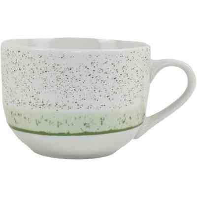 Чашка Ardesto Siena, 500мл, порцеляна, біло-зелений (AR2950SWG) Вінниця