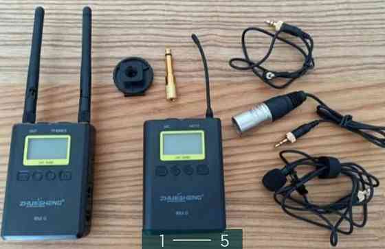 Профессиональный безпроводной петличный Микрофон 100метр. Киев