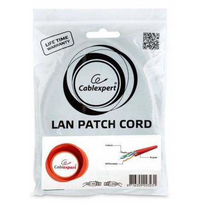 Патч-корд 2м UTP cat 6 CCA red Cablexpert (PP6U-2M/R) Винница - изображение 4