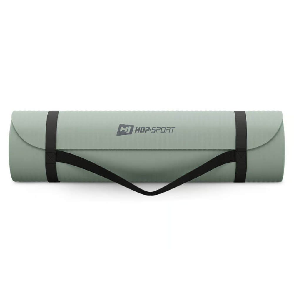Коврик для йоги Hop-Sport HS-NB010GM NBR 1см оливковий Київ - фото 3